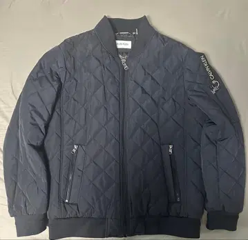 CALVIN KLEIN 네이비 퀼팅 자켓 M 사이즈