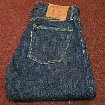 모모타로 진즈 0701w29 가죽 패치 숨김 리벳 체인 스티치