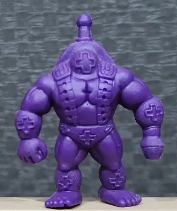 근육맨 지우개 특수 컬러 보라색 레어 [레오팔돈] 단단한 소재