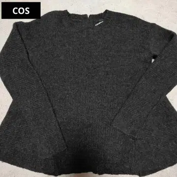 COS 차콜 그레이 디자인 니트 긴팔