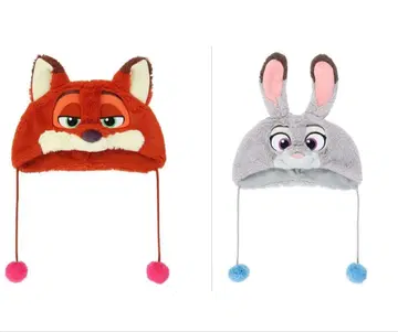 2개 세트 주토피아 주디 닉 팬캡 디즈니