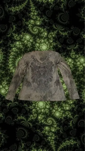 펑크 y2k 그런지 헤이세이 갸루 긴팔 상의