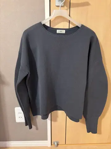 IENA 파인코튼 스무스 풀오버 그레이