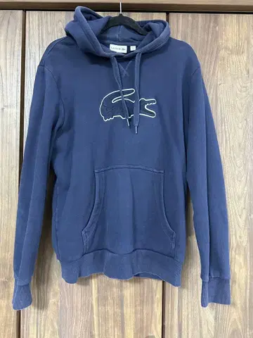 LACOSTE 네이비 후드티