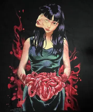 토미에 이토 준지 T셔츠 애니메이션 빈티지