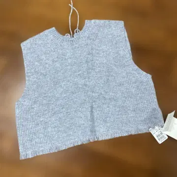 새상품 야마다야 퍼 스타일 슬리브리스 니트 베스트 뷔스티에 알파카 혼방