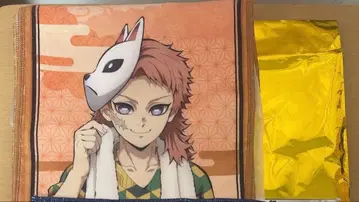 귀멸의 칼날 사비토 극락탕 타월