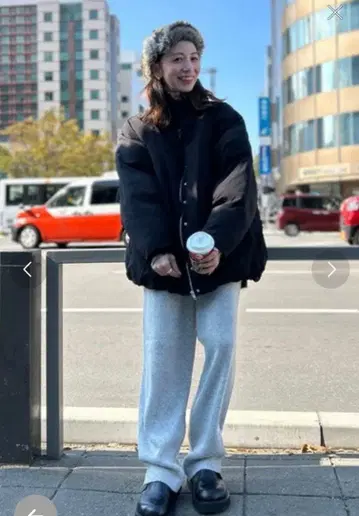 ungrid 미들 기장 충전솜 루즈 블루종