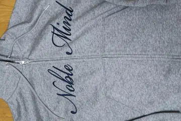 wego 그래픽 로고 더블 ZIP 후드티