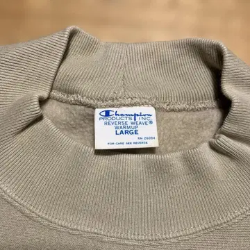 Champion 모크넥 Reverse Weave 맨투맨 L 베이지