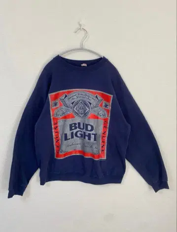 1991년산 USA제 빈티지 맨투맨 90s 버드라이트 맥주 로고