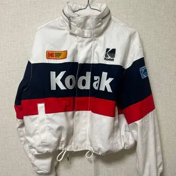 H&M 콜라보 Kodak 스트라이프 나일론 자켓