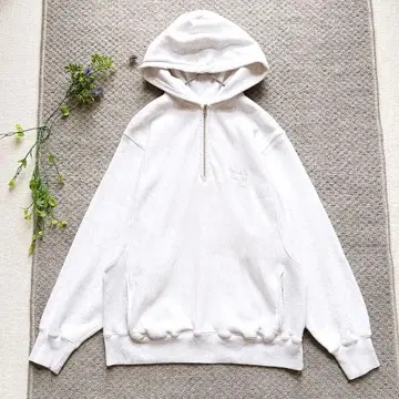 [ 새상품급 ] SEA 시 자수 하프 지퍼 후디 후드티 2024AW