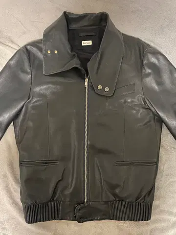 폴 스미스 블랙 가죽 자켓 M