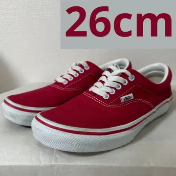 [ 새상품급 ] VANS 레드 스니커즈 로우컷