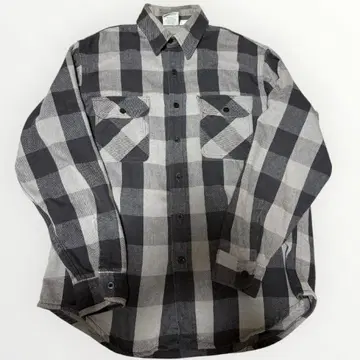 프렌티스 체크 무늬 긴팔 셔츠 M 구제 의류