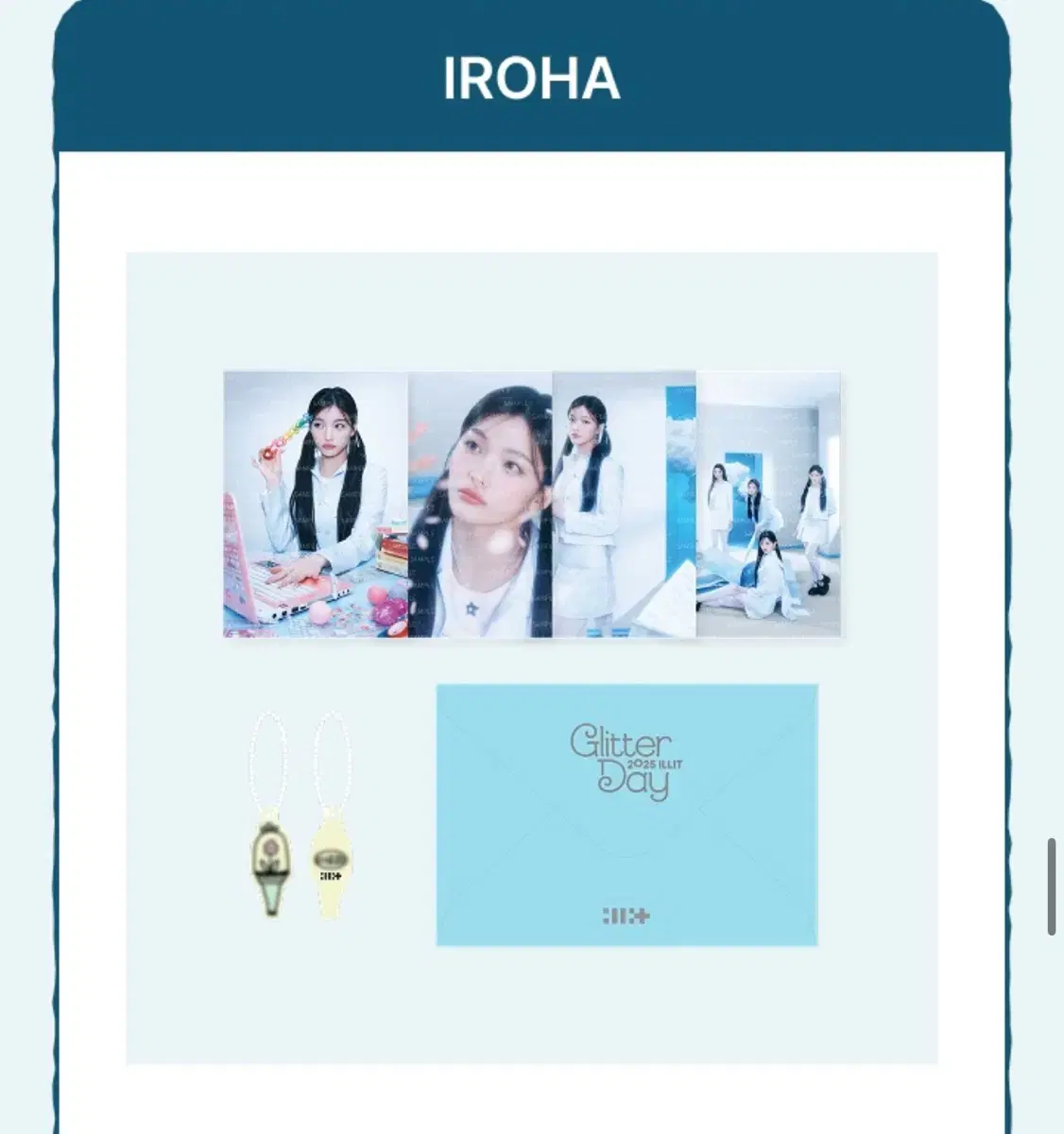 Illit Iroha Glitterdey md invitation transfer wts