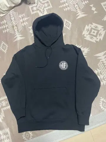 HUF 블랙 후드티 M 사이즈