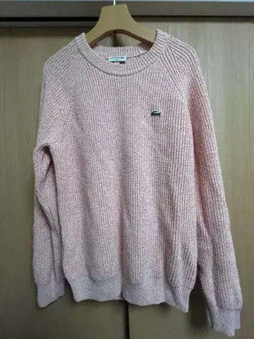 LACOSTE 핑크 니트 스웨터 M