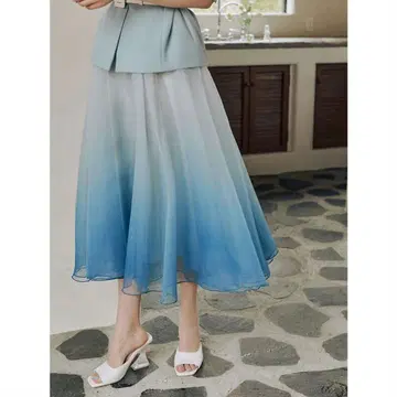 eimy 이스 토리 그라데이션 스커트