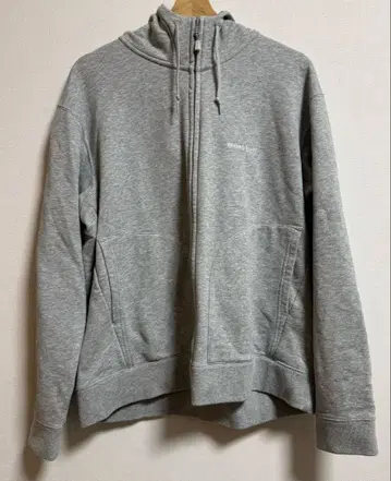 몽벨 후드 맨투맨 그레이 XL 풀 집업
