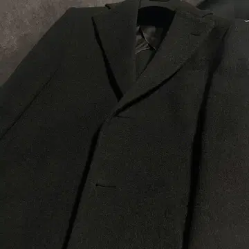 LARDINI 라르디니 체스터 코트 차콜 그레이 42