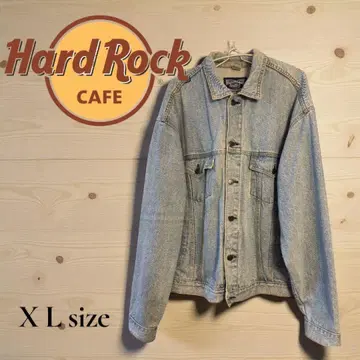 레어 사이즈 Hard Rock Cafe 데님 자켓 XL