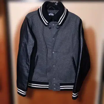 BEAMS 바시티 자켓 L 울 천연 가죽 파라오 아메카지