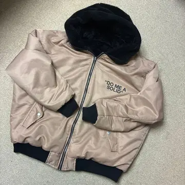 ANAP 후드 부착 베이지 점퍼