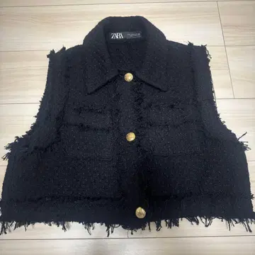 ZARA 숏 베스트 트위드