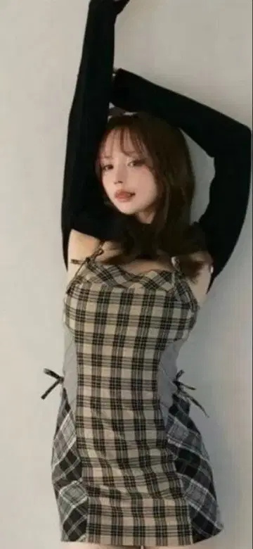 앤드마리 andmary Khy 체크 세트 베이지