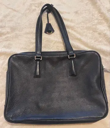 아니아리 가죽 비즈니스 토트백 네이비