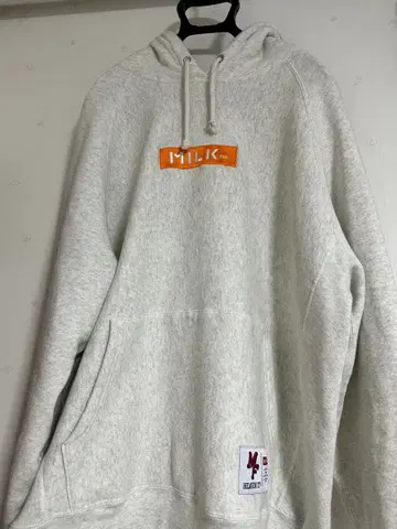 MILKFED. x champion 후드 부착 트레이닝복 속기모