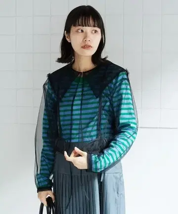 bulle de savon 튤 'puri puri' 블라우스