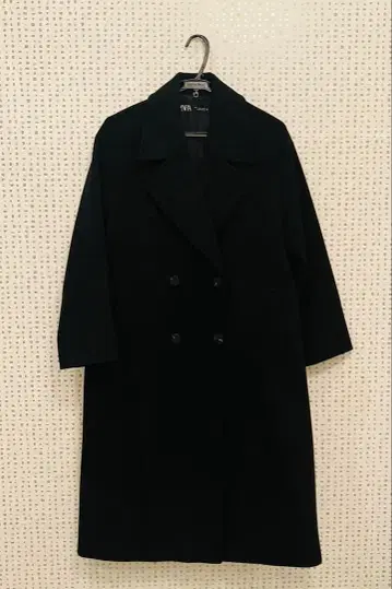 새상품급 ZARA 블랙 체스터 코트 롱 코트