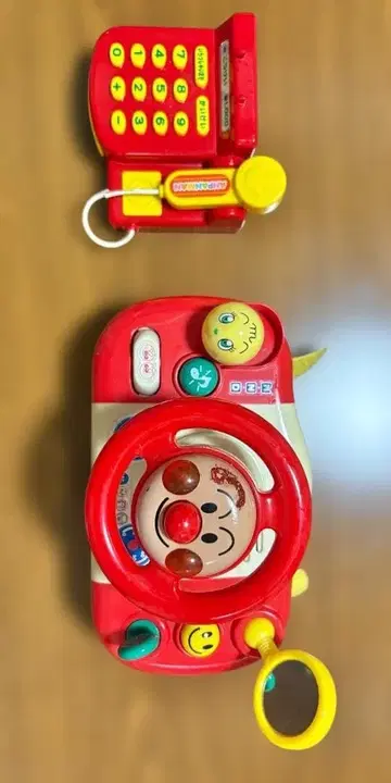 호빵맨 완구 자동차와 전화 세트