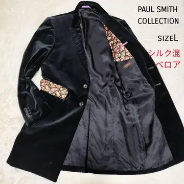 [ 새상품급 ] 폴스미스 컬렉션 실크 혼방 벨로아 체스터 코트 꽃무늬