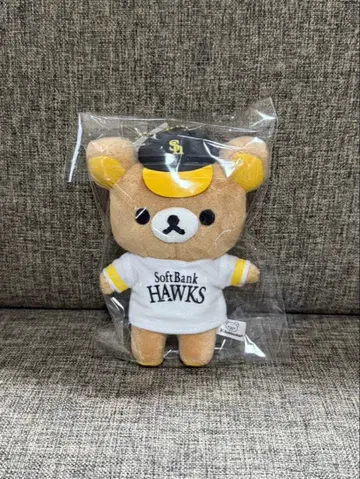 리락쿠마 후쿠오카 소프트뱅크 호크스 봉제 인형 스트랩