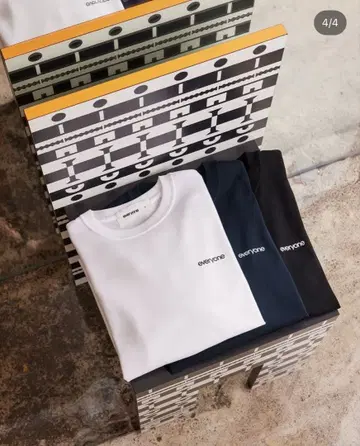 everyone 로고 롱T 마에바시 한정판 블랙