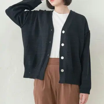 [ 미사용 ] 모리노갓코 가디건 여성용 블랙 F