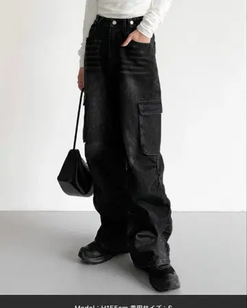 [ 완판템 ] callautia 블랙 카고 팬츠 사이즈 L