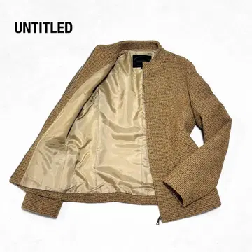 [ UNTITLED ] 언타이틀 울 자켓 M 사이즈 9 브라운