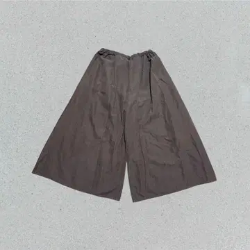 AS KNOW AS 가우초 팬츠 FREE 다크 브라운 허리밴딩