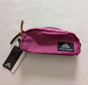 GREGORY 그레고리 벨트 파우치 택 포함 미사용품 푸샤 핑크