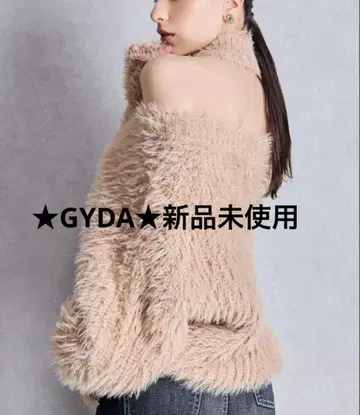 GYDA 2WAY 샤기 초커 니트