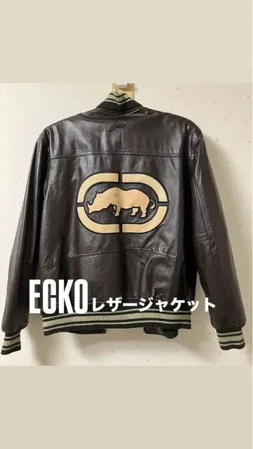 ecko unltd 에코 가죽 자켓 90s