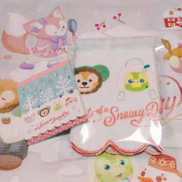 시크릿 스노우이 데이 미니 타월. 메모장 디즈니씨 B