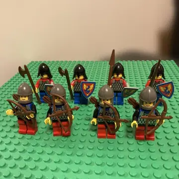 LEGO 블랙 드래곤 성 궁수 부대 4체 창병 부대 4체 세트