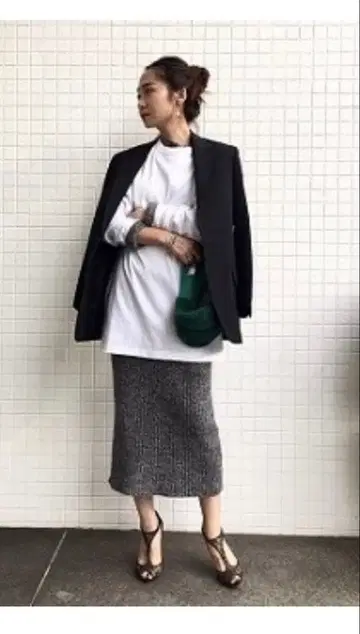 THIRD MAGAZINE 니트 원피스