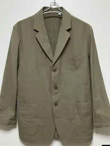 133 [새상품급] 유니클로 릴랙스핏 테일러드 자켓 카키 S